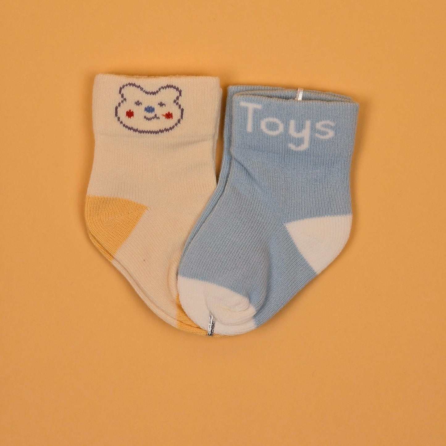 Soft Cotton Socks For Baby Boys & Baby Girls (Pack Of 2 pcs)