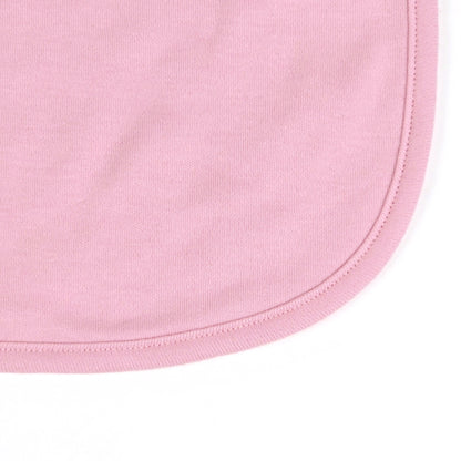 Pink cotton round shape Boys & Girls Causal Bibs