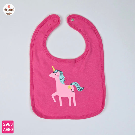 Boys & Girls Causal Bibs With Unicorn Pattern