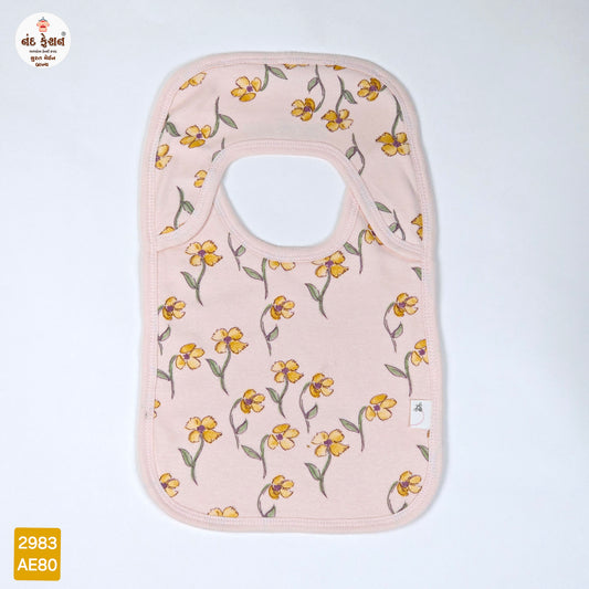 Boys & Girls Causal Bibs With Flower Pattern