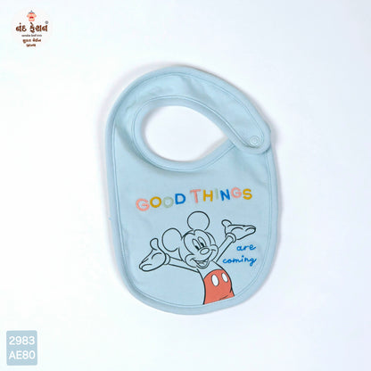 Boys & Girls Causal Bibs With Micky Mouse Pattern