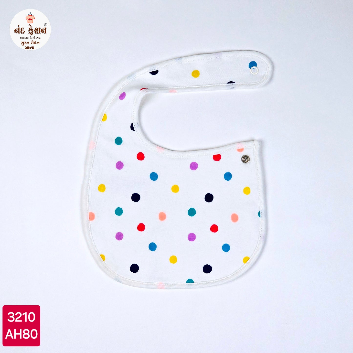 Boys & Girls Causal Bibs With Dots Pattern