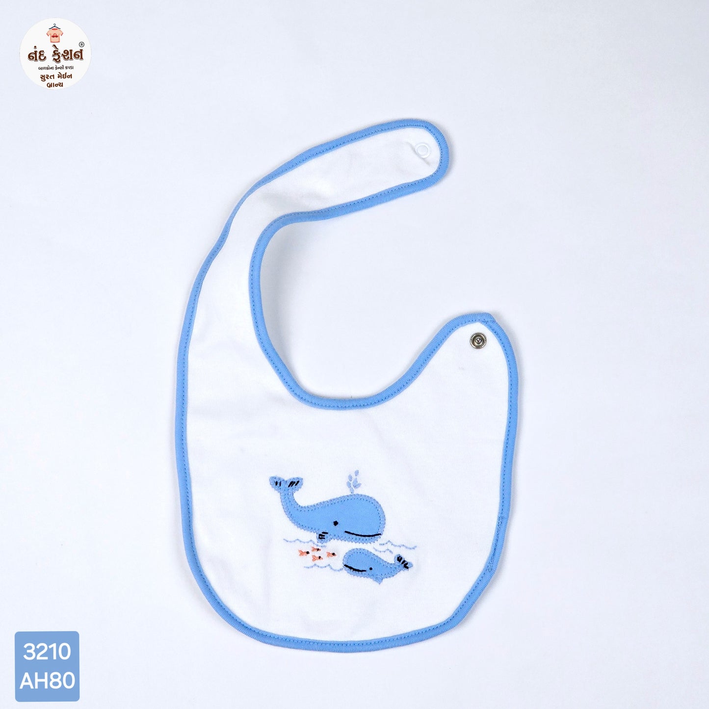 Boys & Girls Causal Bibs With Whale Pattern