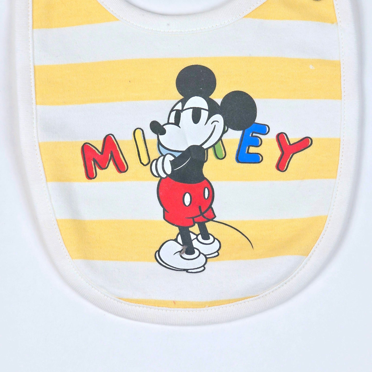 Boys & Girls Causal Bibs With Micky In Lining Patterrn