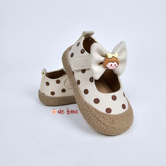 IMPORTED Shoes For Girls  with Girl Bowknot & Soft Sole