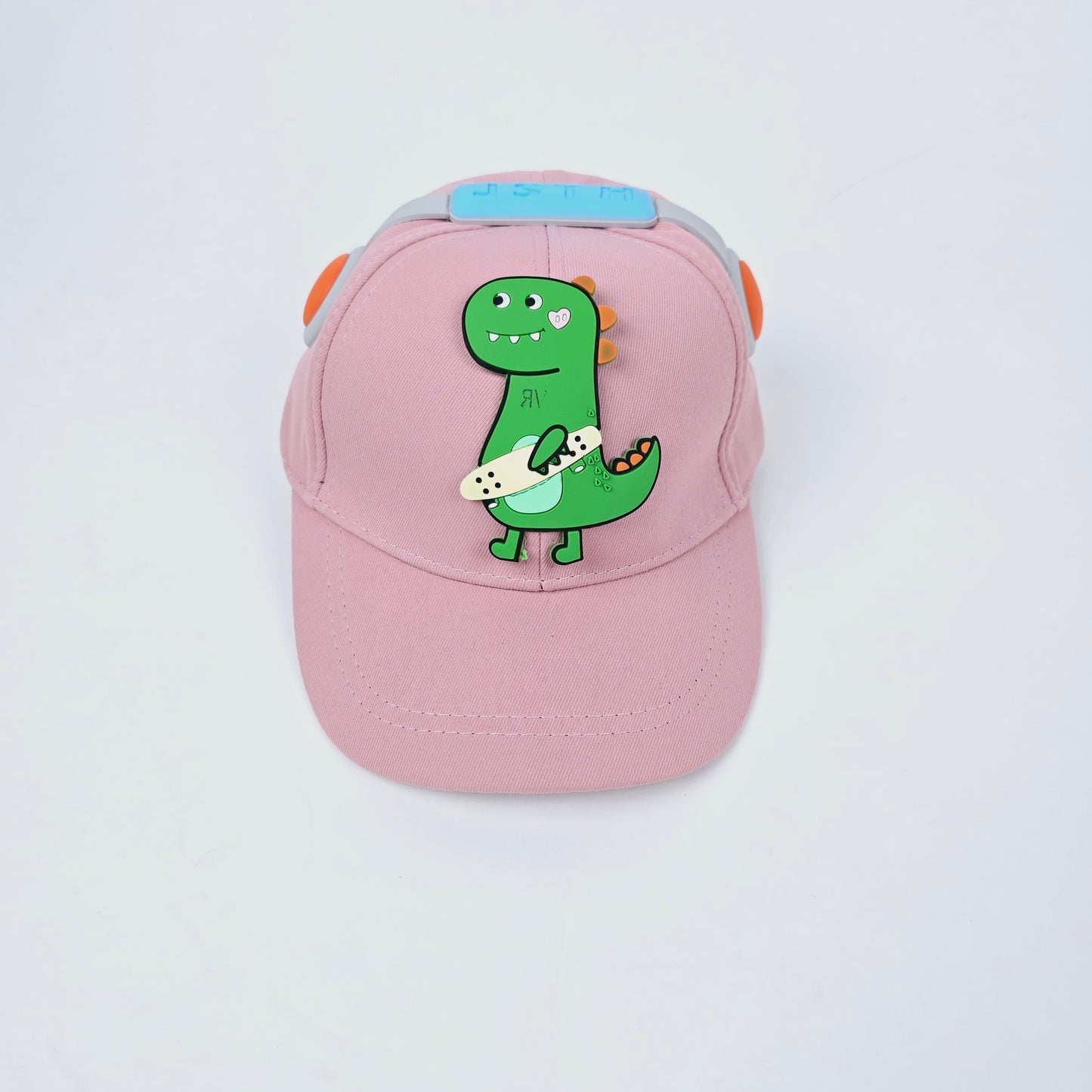 IMPORTED Cap With Soft Fabrics 3D dinosaur & headphone for kids baby Girl/Boy 3-12 years