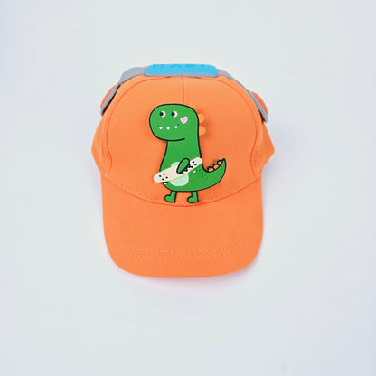 IMPORTED Cap With Soft Fabrics 3D dinosaur & headphone for kids baby Girl/Boy 3-12 years