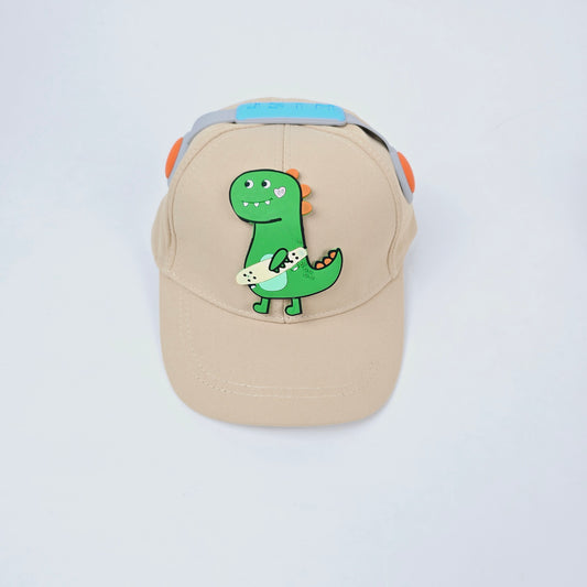 IMPORTED Cap With Soft Fabrics 3D dinosaur & headphone for kids baby Girl/Boy 3-12 years