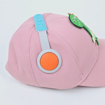 IMPORTED Cap With Soft Fabrics 3D dinosaur & headphone for kids baby Girl/Boy 3-12 years