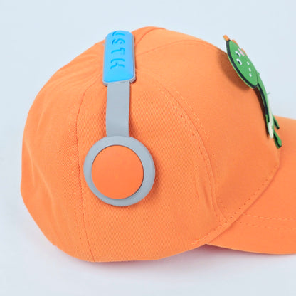 IMPORTED Cap With Soft Fabrics 3D dinosaur & headphone for kids baby Girl/Boy 3-12 years