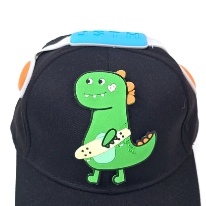 IMPORTED Cap With Soft Fabrics 3D dinosaur & headphone for kids baby Girl/Boy 3-12 years