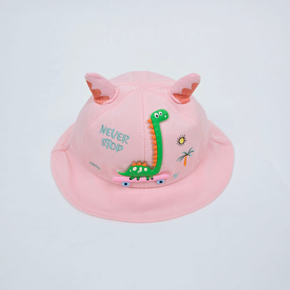 IMPORTED Cap With Soft Fabrics with Ear with Dinosaur Pattern for kids baby Girl/Boy