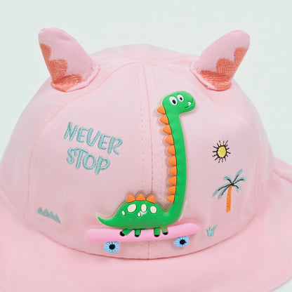 IMPORTED Cap With Soft Fabrics with Ear with Dinosaur Pattern for kids baby Girl/Boy