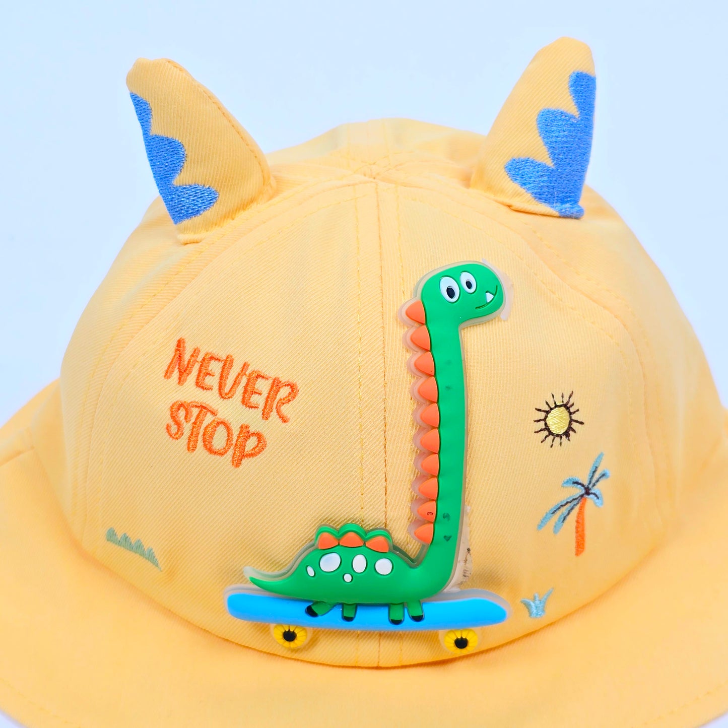 IMPORTED Cap With Soft Fabrics with Ear with Dinosaur Pattern for kids baby Girl/Boy