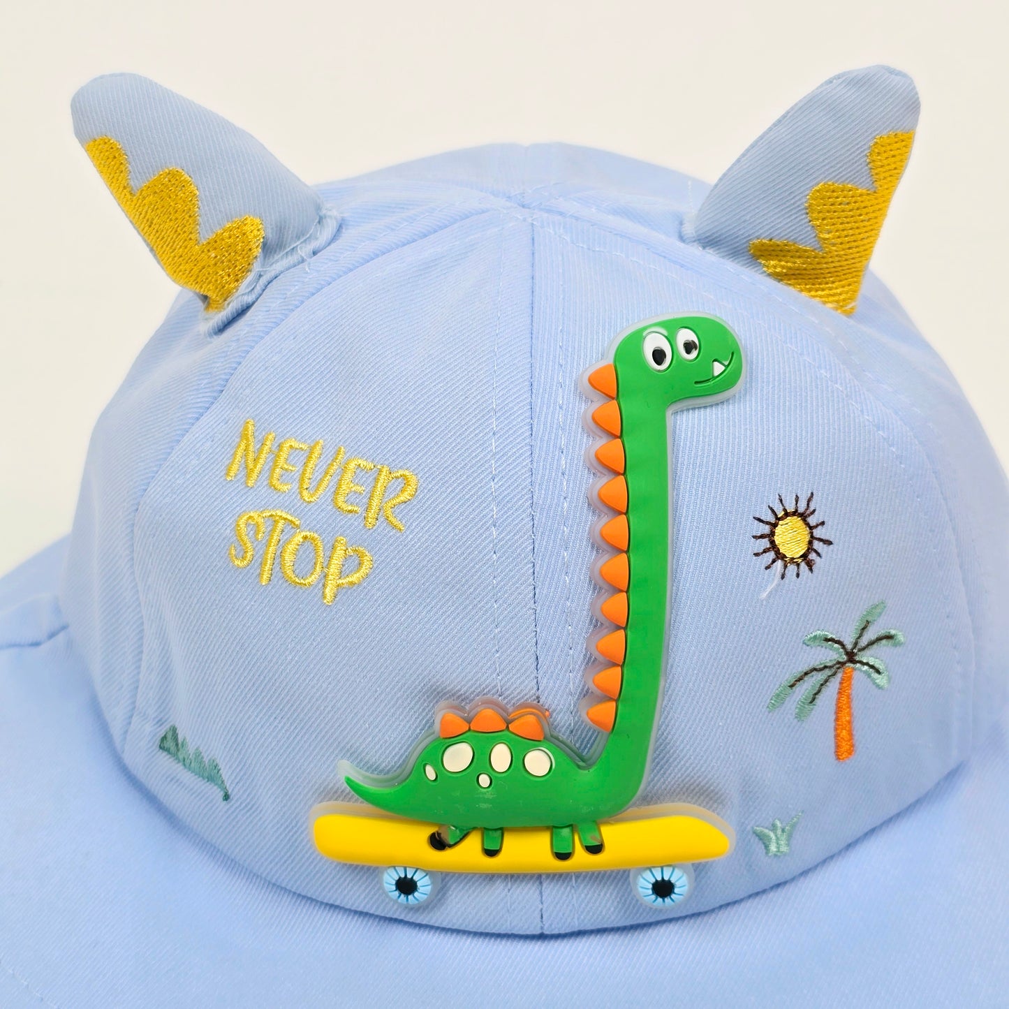 IMPORTED Cap With Soft Fabrics with Ear with Dinosaur Pattern for kids baby Girl/Boy