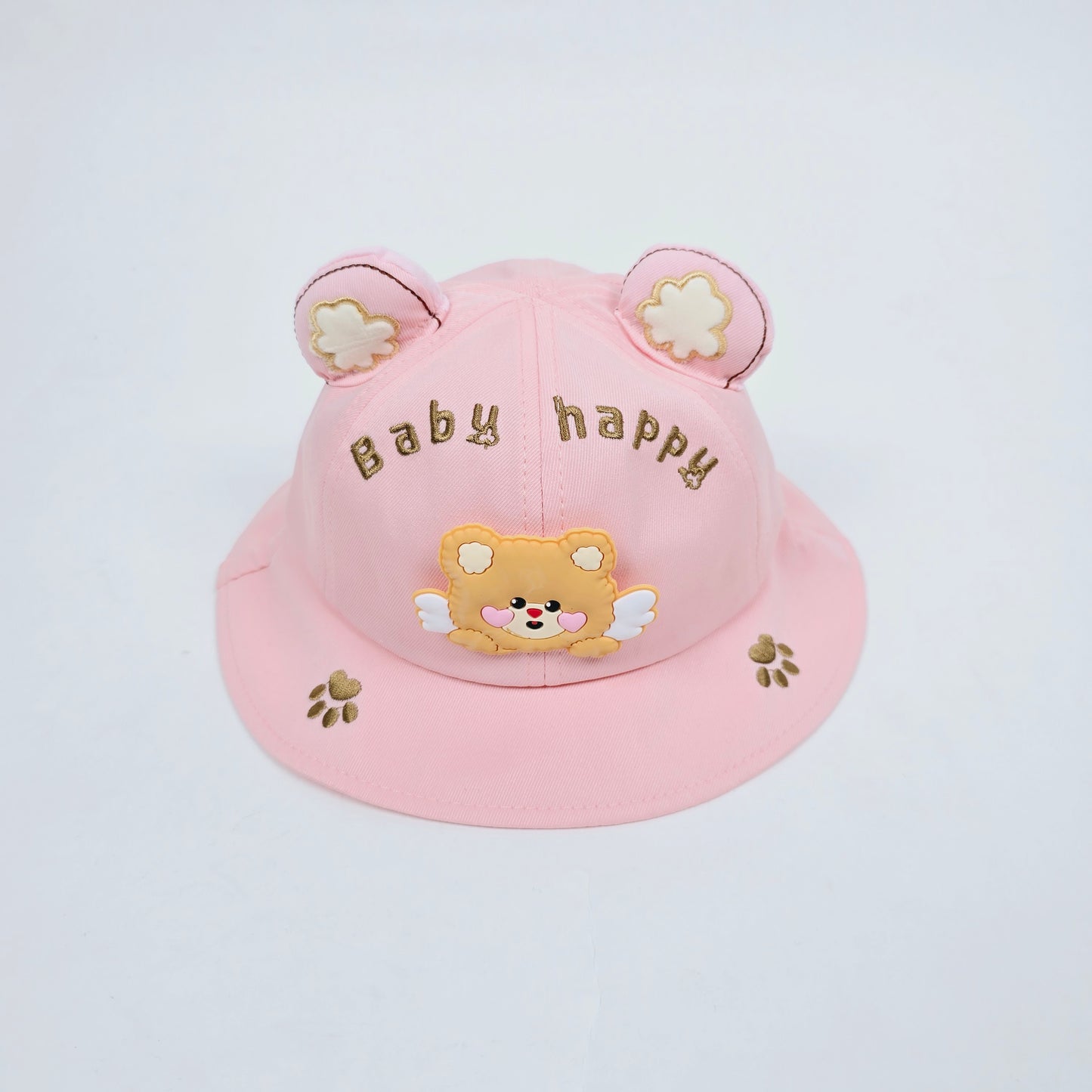 IMPORTED Soft cap VRITRAZ Printed 3D bear ,Breathable Kids Bucket Hat for Boys & Girls 3-12 years