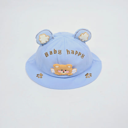 IMPORTED Soft cap VRITRAZ Printed 3D bear ,Breathable Kids Bucket Hat for Boys & Girls 3-12 years