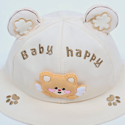 IMPORTED Soft cap VRITRAZ Printed 3D bear ,Breathable Kids Bucket Hat for Boys & Girls 3-12 years