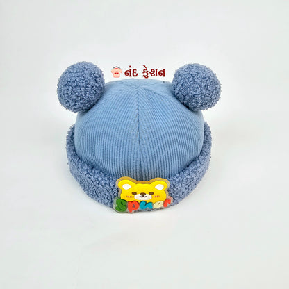 IMPORTED Cap With Soft Fabrics 3D Bear with Ears for kids baby Girl/Boy 3-12 years