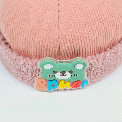 IMPORTED Cap With Soft Fabrics 3D Bear with Ears for kids baby Girl/Boy 3-12 years