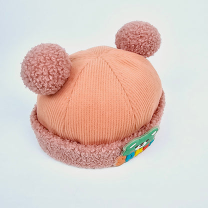 IMPORTED Cap With Soft Fabrics 3D Bear with Ears for kids baby Girl/Boy 3-12 years