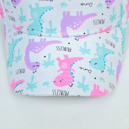 IMPORTED Cap With Soft Fabrics white & pink with unicorn,donates design for kids