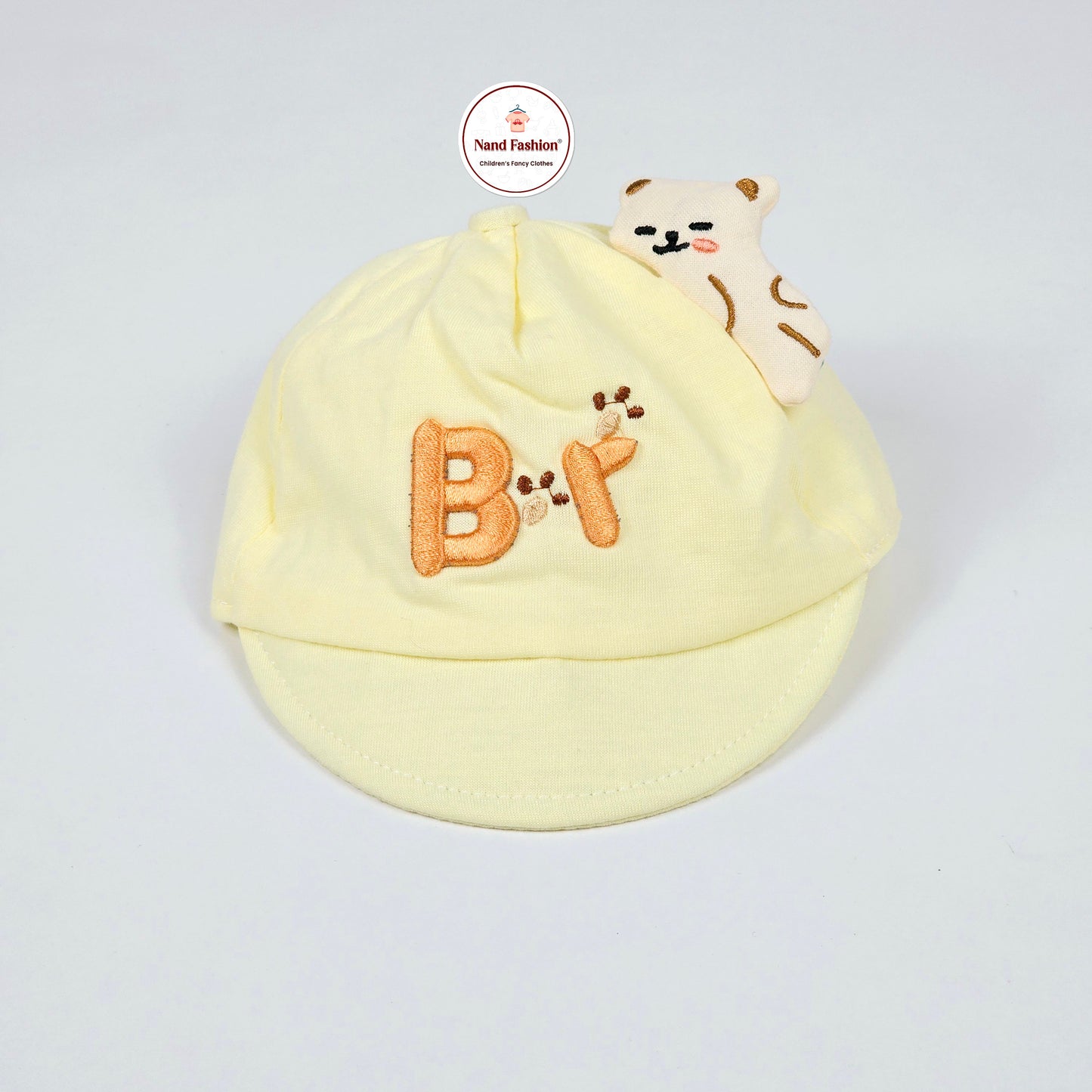 IMPORTED Cap With 3D Cat  For  3 To 12 Month Kids