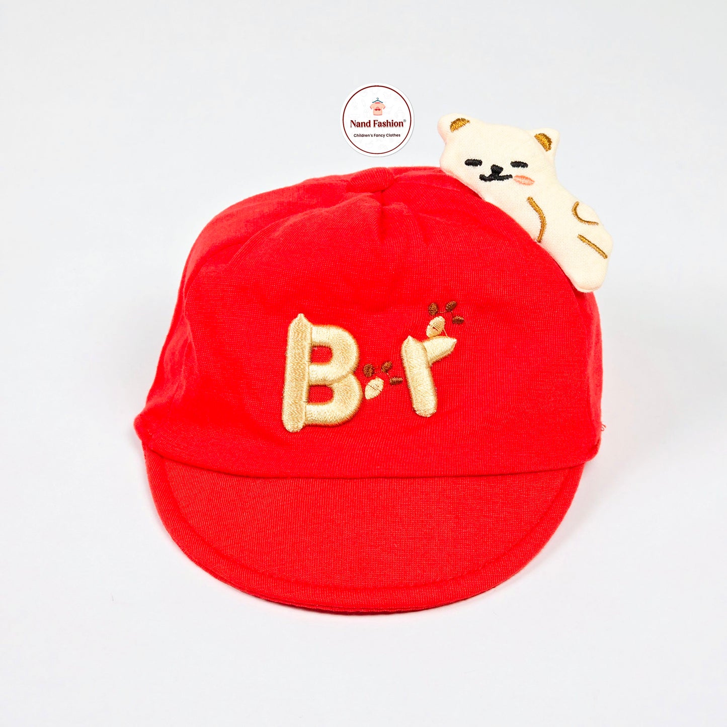 IMPORTED Cap With 3D Cat  For  3 To 12 Month Kids