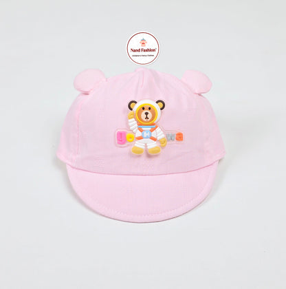 IMPORTED Kids Cap With Soft Fabric & 3D Bear  With Cotton Ears