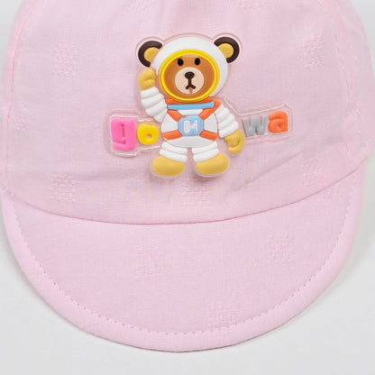 IMPORTED Kids Cap With Soft Fabric & 3D Bear  With Cotton Ears