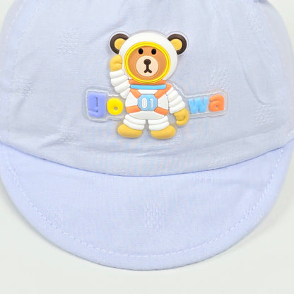 IMPORTED Kids Cap With Soft Fabric & 3D Bear  With Cotton Ears