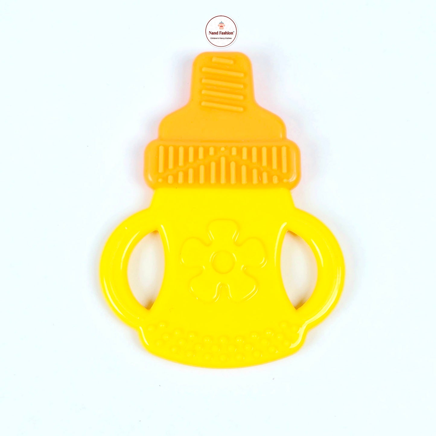 Baby Silicon Teether With Bottle Design