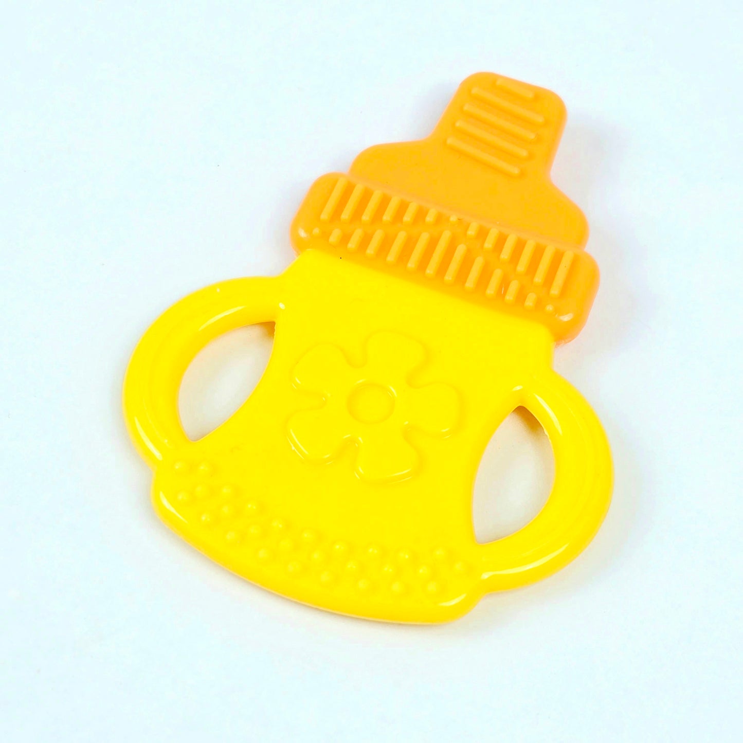 Baby Silicon Teether With Bottle Design