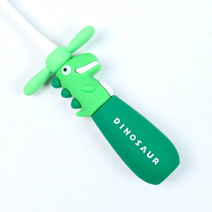 Kids ToothBrush With Cute Dinosaur  Cartoon Handle