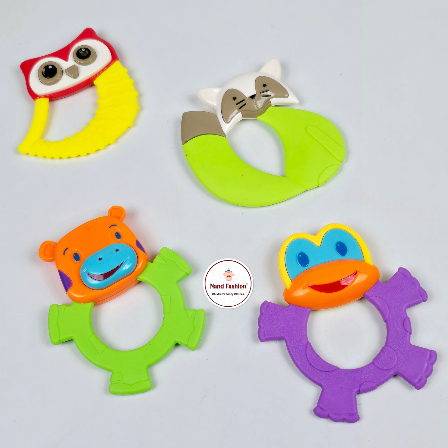 Multi color teething toy for girls and boys