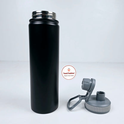 Imported metallic water bottle rubber grip cap