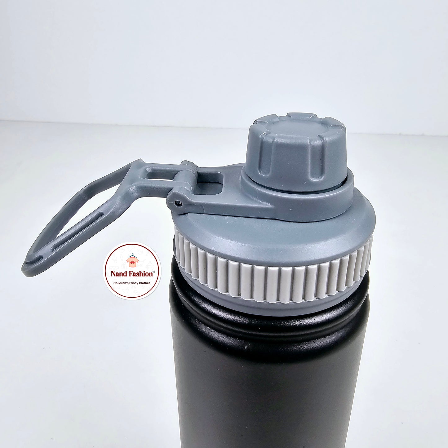 Imported metallic water bottle rubber grip cap