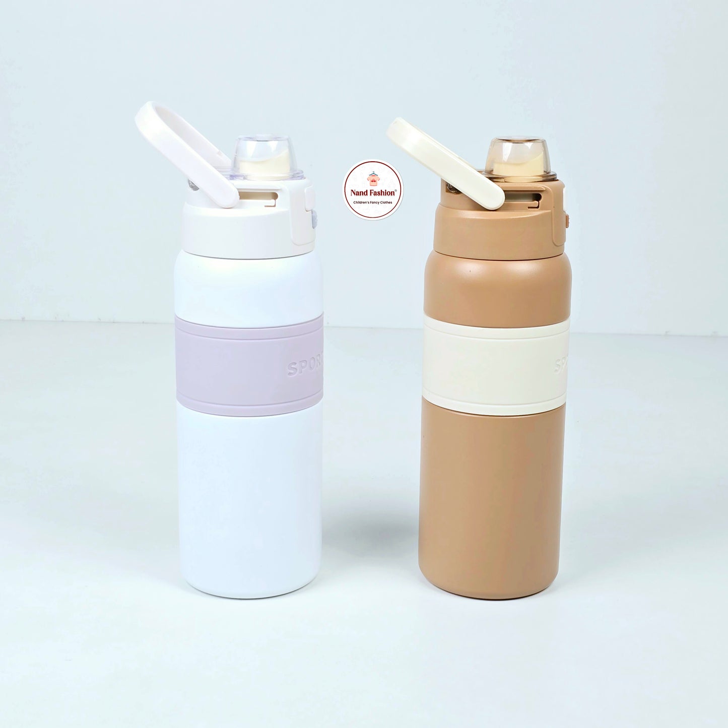 IMPPORTED Metallic Bottle   With Straw For Baby Kids