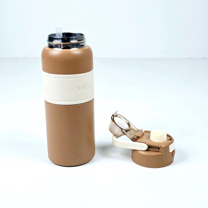 IMPPORTED Metallic Bottle   With Straw For Baby Kids