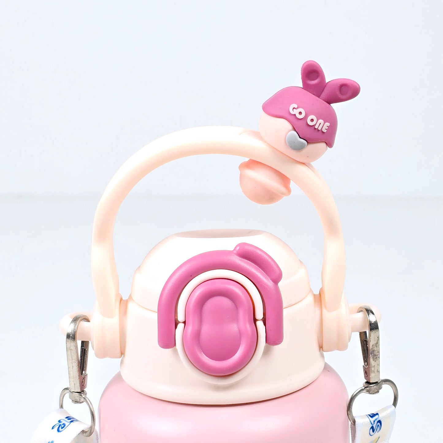 Imported Metallic Water Bottle With Strap For Baby Kids