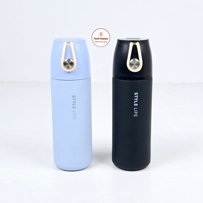 IMPORTED Metallic Water Bottle  With Hanging Strap For Kids