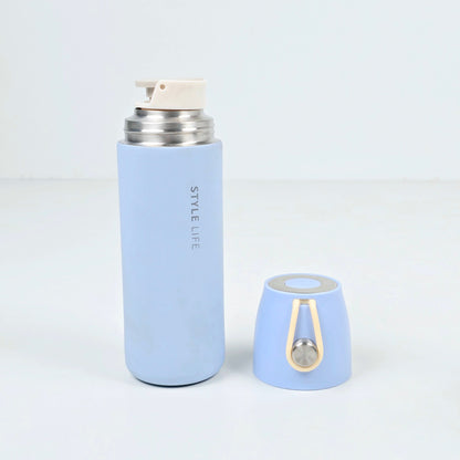 IMPORTED Metallic Water Bottle  With Hanging Strap For Kids