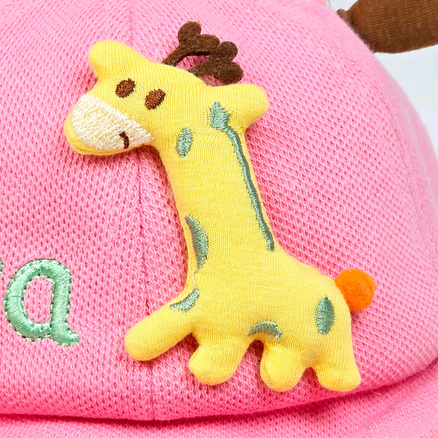 soft giraffe and ears pattern For 1 year to 4 Year  boys caps