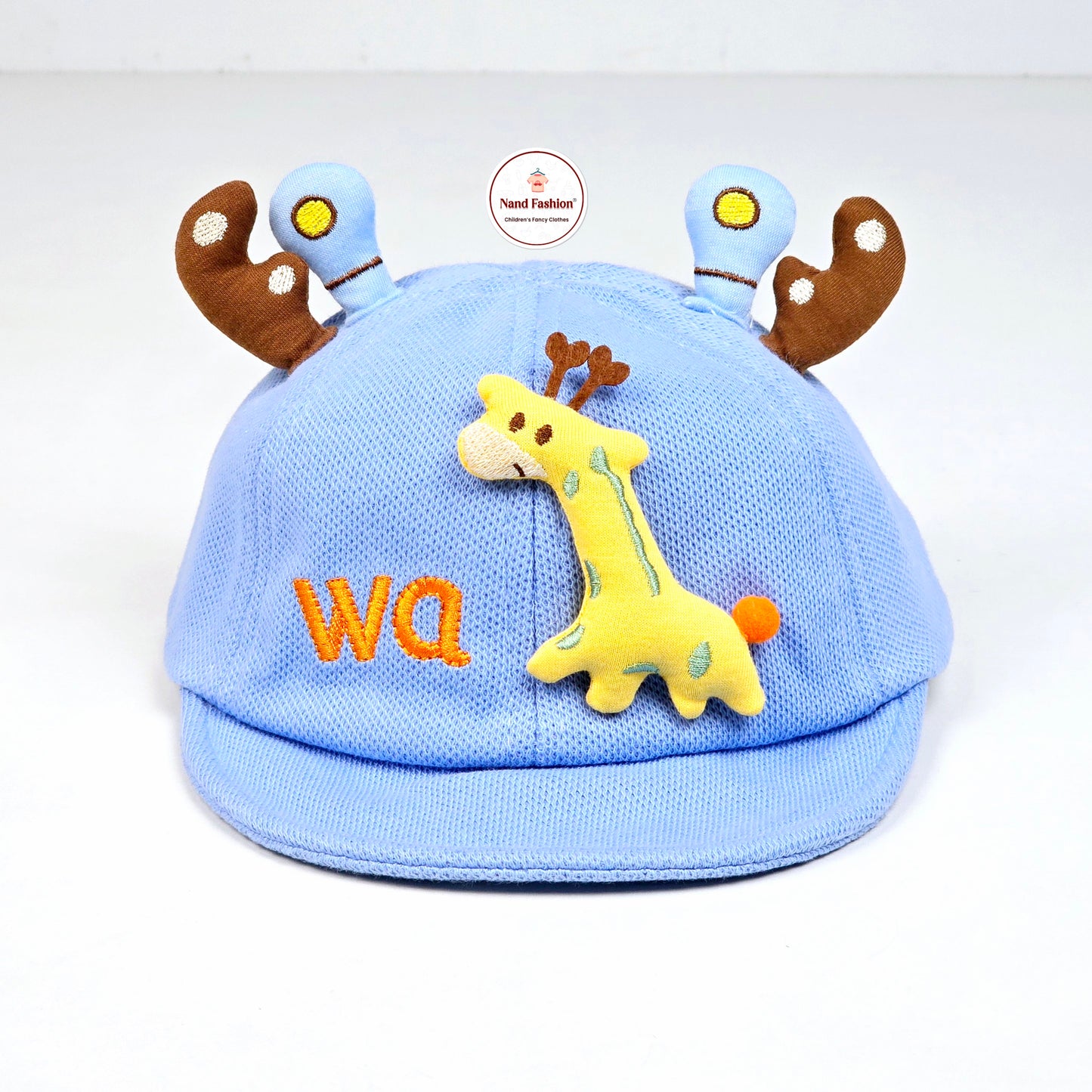 soft giraffe and ears pattern For 1 year to 4 Year  boys caps