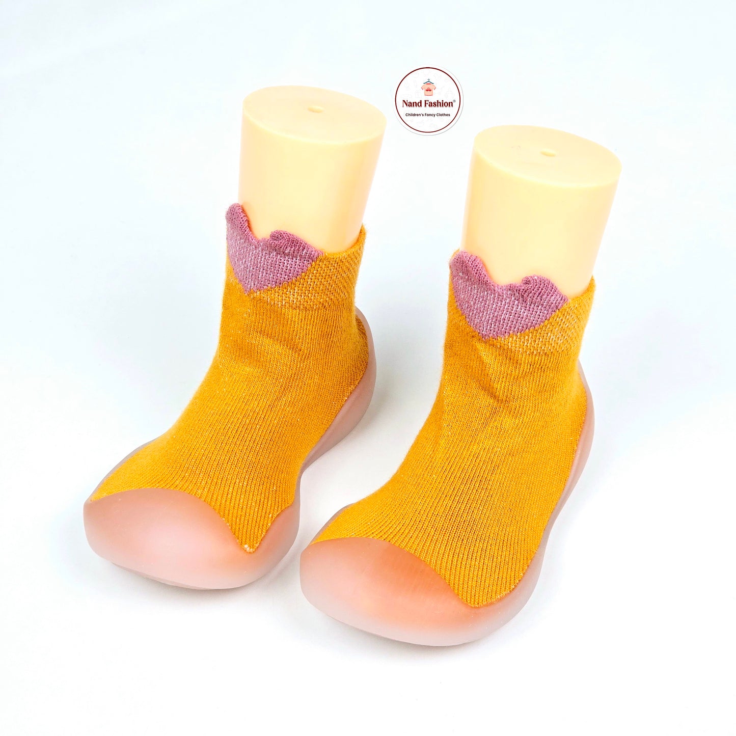 shoes style socks with Purple heart designs for girls