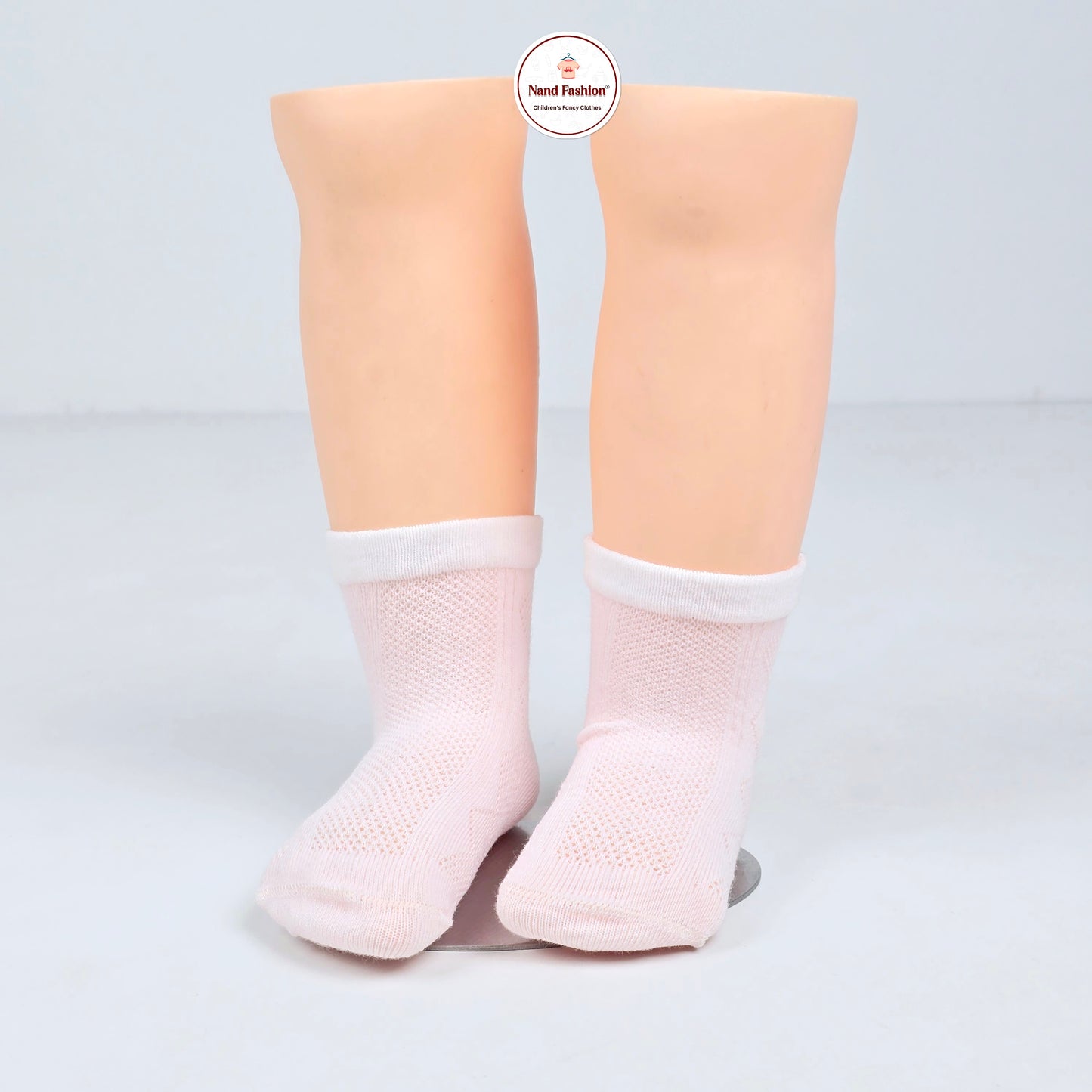 IMPORTED Peach Socks With Good Fabrics with unique pattern