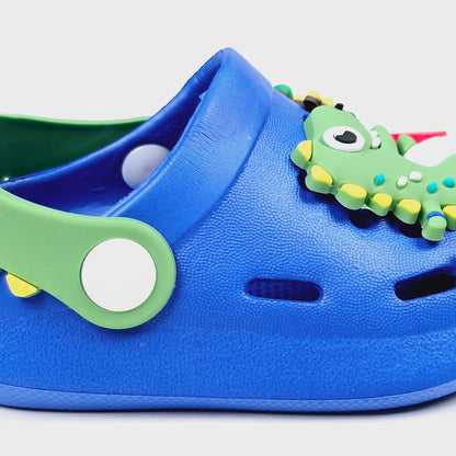 Parrot ,White, Pink,Yellow and Blue crocs with dinosaur pattern