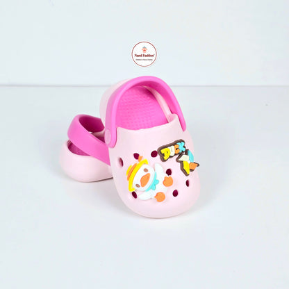 Navy Blue , Light Pink , White and Light purple duck pattern crocs