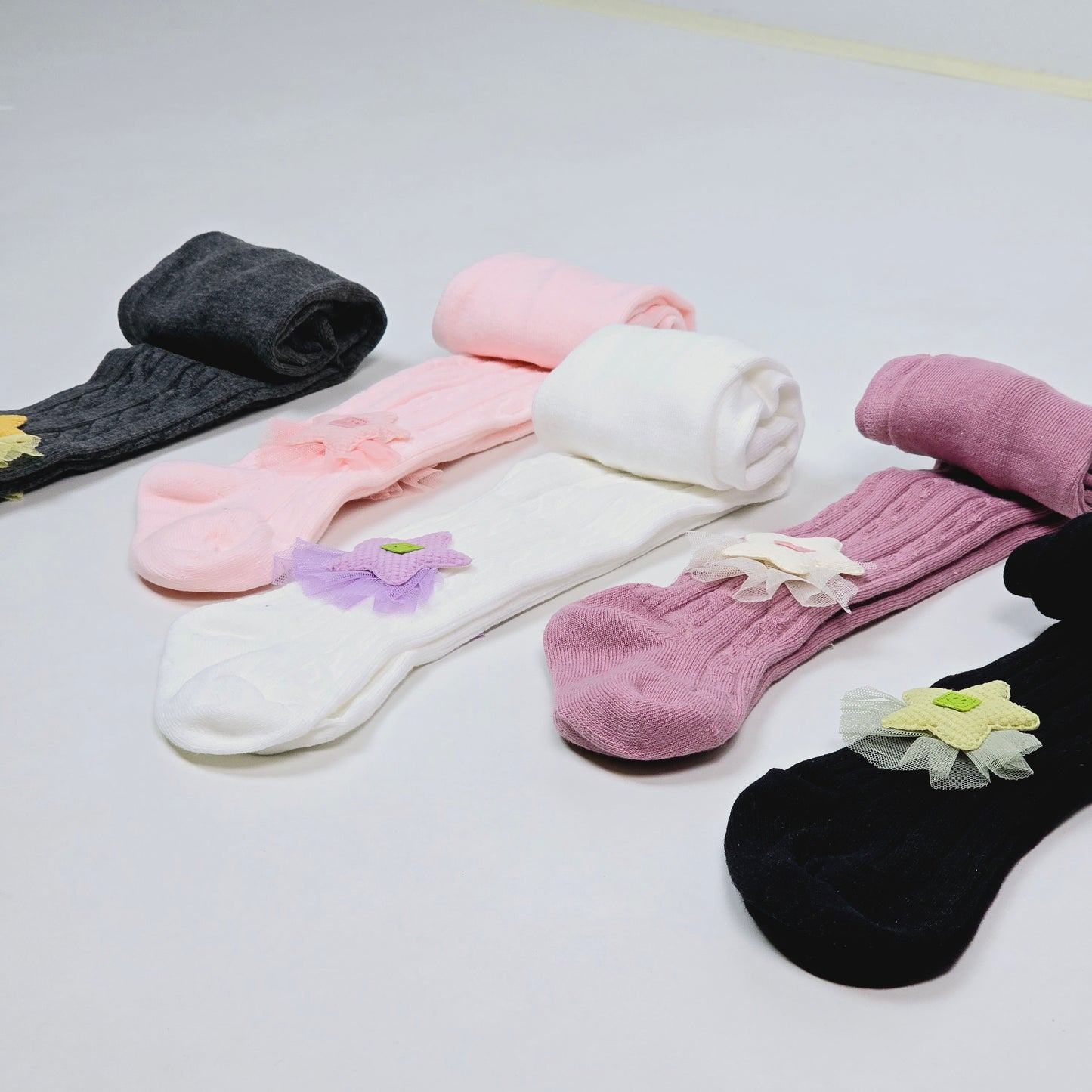 Soft fabric stockings for baby girls kids